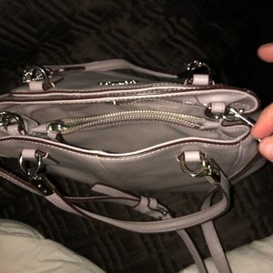 Coach small satchel with crossbody strap